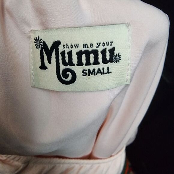 Show Me Your Mumu 'Lindsay' Halter Dress ~ Speckle Dots Pink - Picture 9 of 9